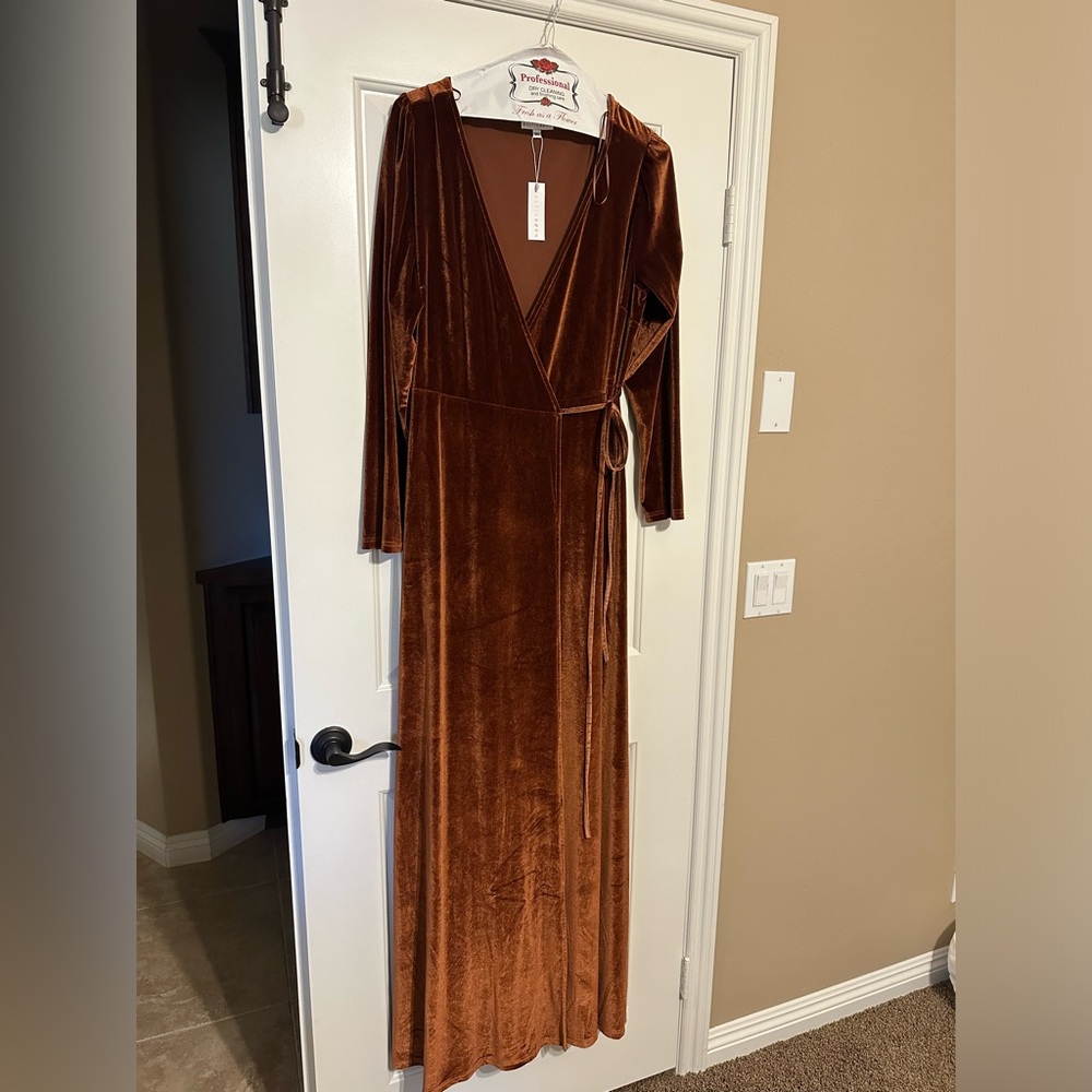 Baltic Born Velvet Wrap Dress